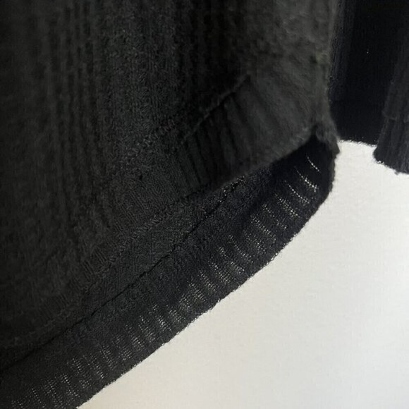 NWT Waffle Henley Top SMALL BLACK - Picture 5 of 12